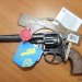 Револьвер игрушечный металлический на пистонах