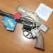 Револьвер игрушечный металлический на пистонах