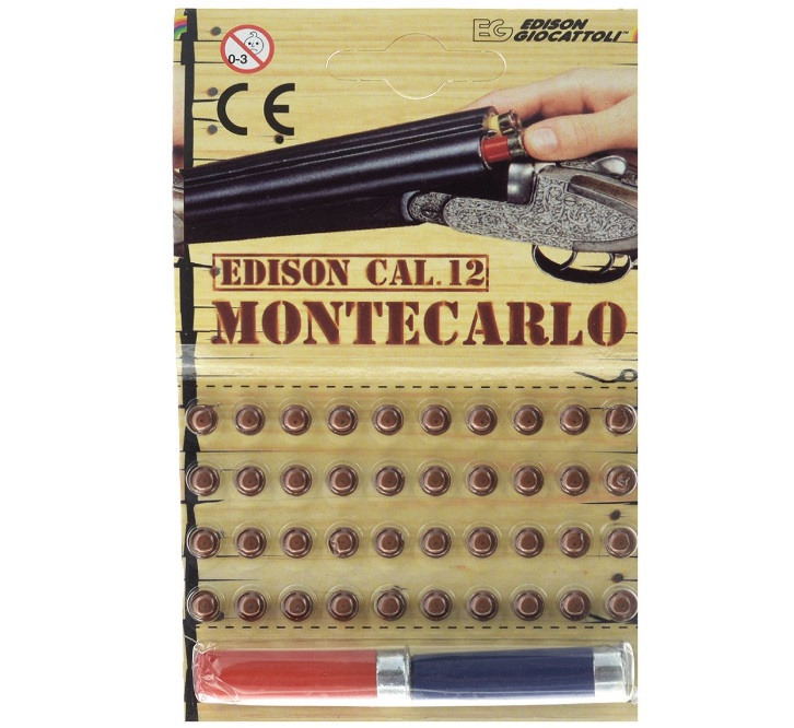Пистоны для игрушечного ружья Монтекарло 40 выстрелов + два патрона