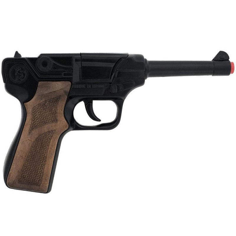 Пистолет полицейского игрушечный металлический на пистонах