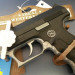 Пистолет полицейского Euro Cop игрушечный металлический на пистонах с глушителем и прицелом