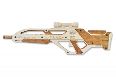 Сборная модель винтовки из дерева
