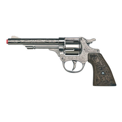 Ковбойский игрушечный металлический револьвер на 8 пистонов