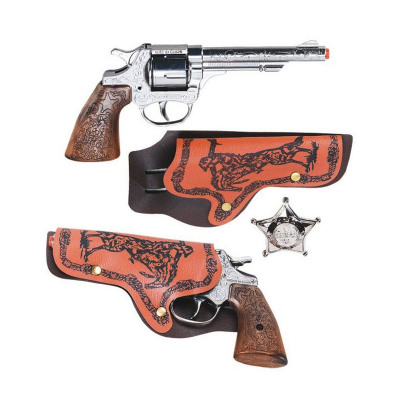 Ковбойский набор с двумя револьверами на пистонах