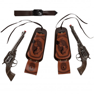 Игровой набор Техасский Ковбой с двумя револьверами на пистонах