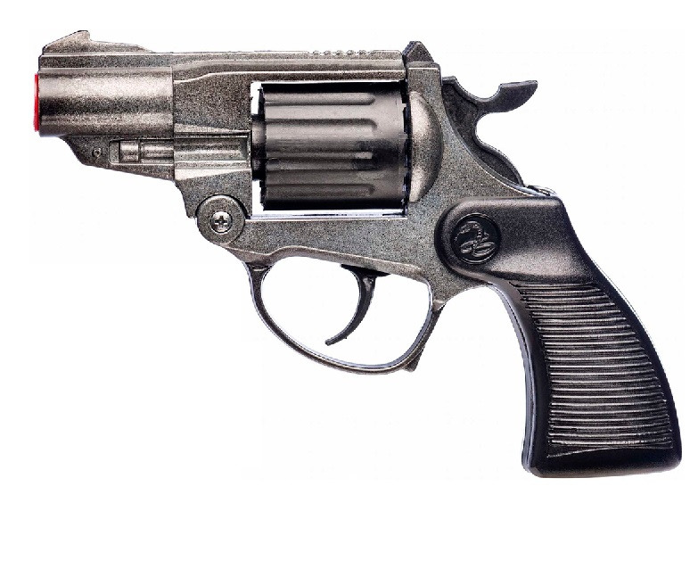 Револьвер полицейского Фалькон игрушечный металлический на пистонах