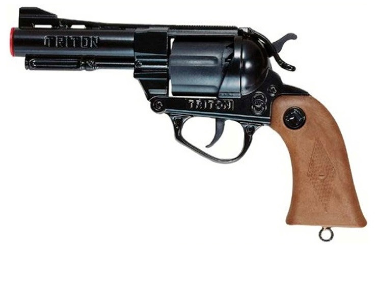 Револьвер полицейского Тритон игрушечный металлический на пистонах