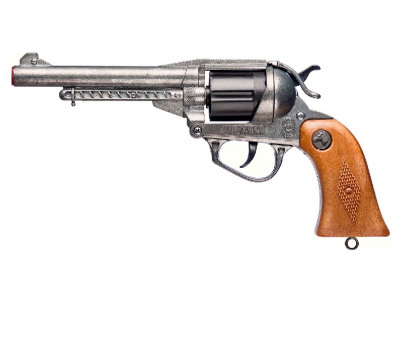 Револьвер игрушечный ковбойский Невада металлический на пистонах