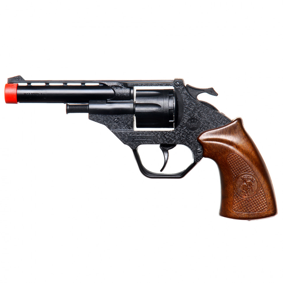 Револьвер игрушечный ковбойский пластиковый на пистонах