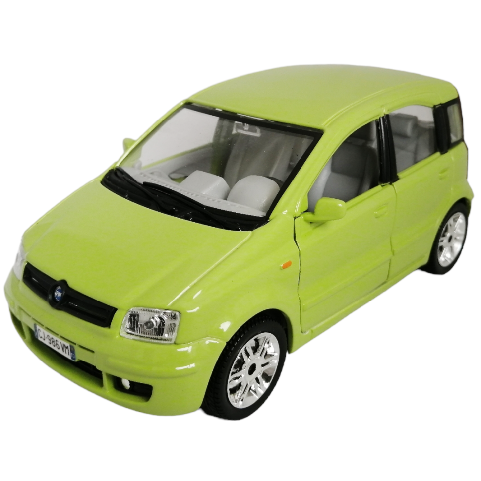 Fiat Nuova Panda  1:24 коллекционная масштабная металлическая модель автомобиля green